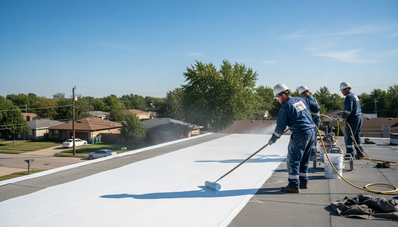 Commercial roof coating in Hillside, NJ near me